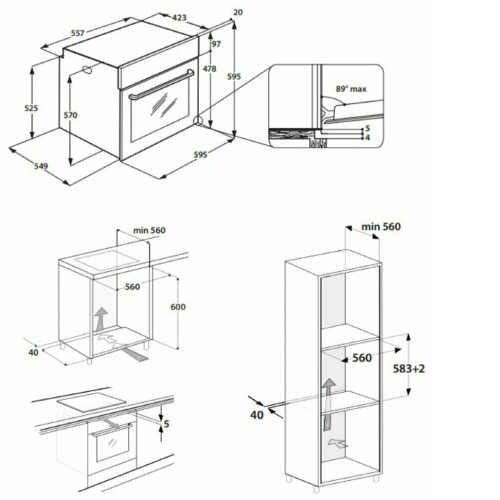 Духовой шкаф WHIRLPOOL OAS KP8V1SW IX