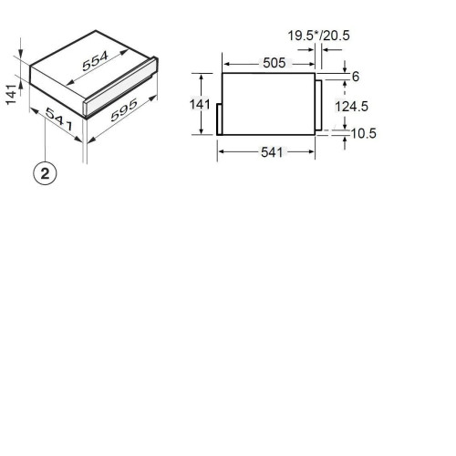 Шкаф для подогрева посуды KUPPERSBERG KWD 600 BX