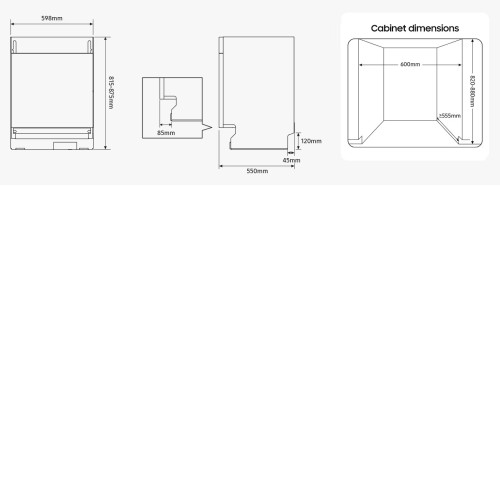 Посудомоечная машина SAMSUNG DW70H73WCB0WT