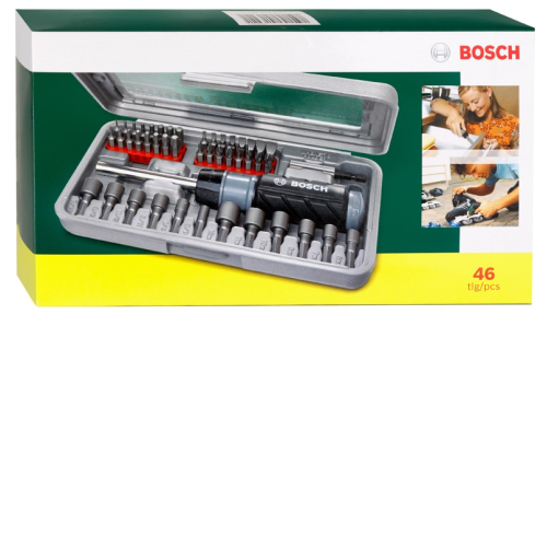 Набор бит и торцевых ключей BOSCH 46 шт (2.607.019.504)