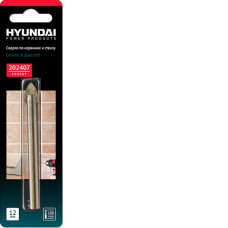Сверло по кафелю керамике стеклу HYUNDAI 12,0x100mm (40/400)