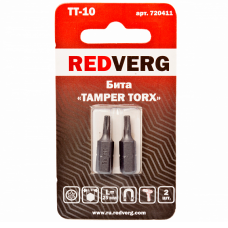 Бита Redverg Torx Tamper 10х25 (2шт.)(720411)