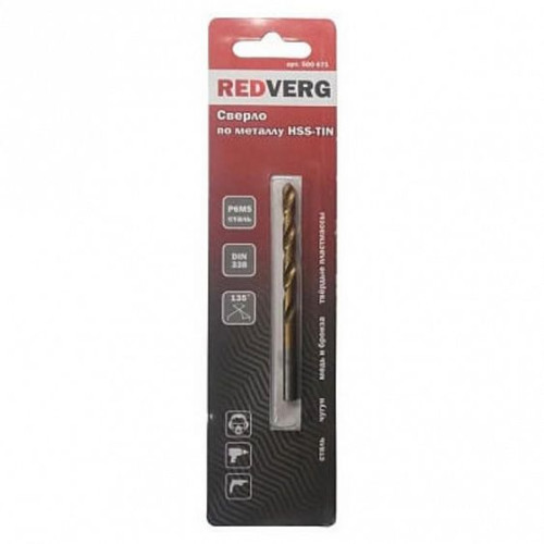 Сверло по металлу RedVerg HSS-TiN 4,2 мм(500651)