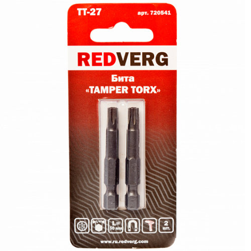 Бита Redverg Torx Tamper 27х50 (2шт.)(720541)