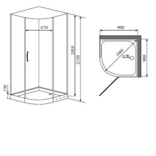 Душевая кабина TIMO Premium ARMO H-506