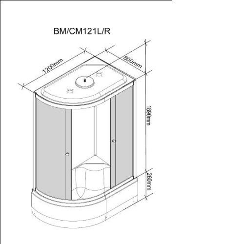 Душевая кабина Parly BM121R