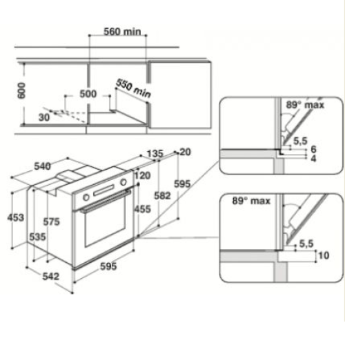 Духовой шкаф WHIRLPOOL AKZ 6230/S