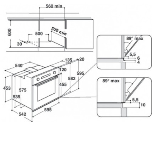 Духовой шкаф WHIRLPOOL akp 738/wh