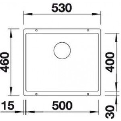 Кухонная мойка BLANCO SUBLINE 500-U SILGRANIT 523434 алюметаллик