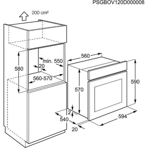 Духовой шкаф ELECTROLUX eog 92100 ax