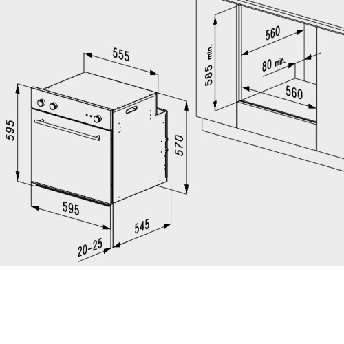 Духовой шкаф KORTING okb 1082 cri