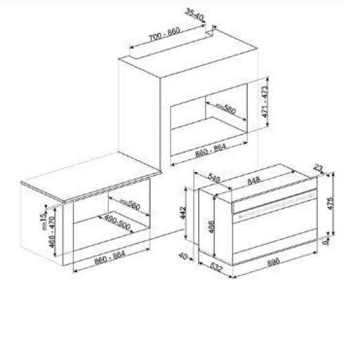 Духовой шкаф SMEG SFPR9604NR