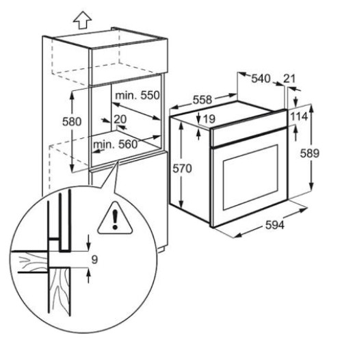 Духовой шкаф ELECTROLUX eob 53311 ax