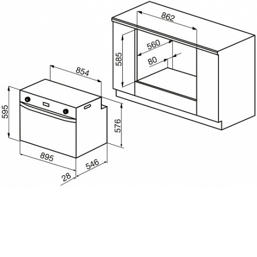 Духовой шкаф KORTING OKB 7809 CSGW PRO