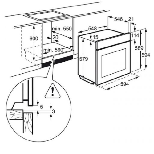 Духовой шкаф ELECTROLUX eoc 95651 ax