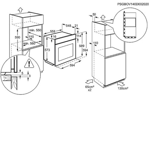 Духовой шкаф ELECTROLUX eog91402ax