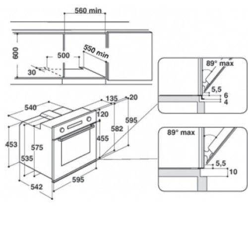 Духовой шкаф WHIRLPOOL akp 745/wh