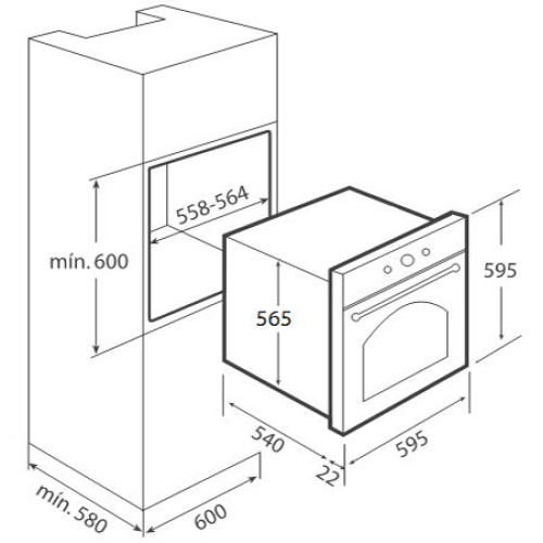 Духовой шкаф TEKA HR 650 AG B стеклянный графит/бронза 41562113