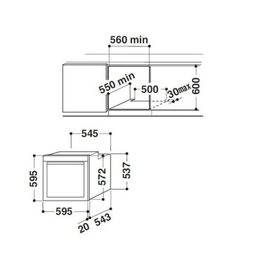 Духовой шкаф WHIRLPOOL akzm 6550 ixl