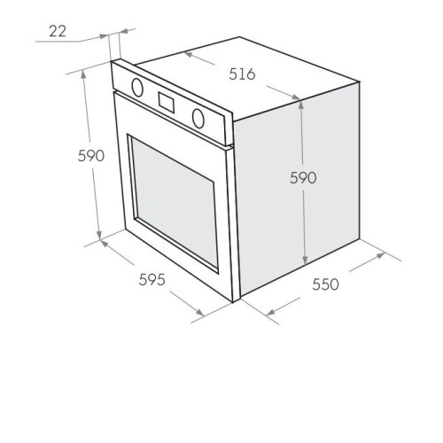 Духовой шкаф Maunfeld AEOC.575W