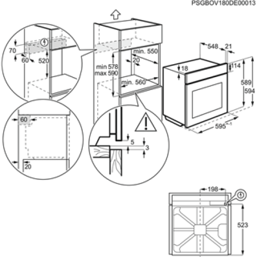 Духовой шкаф ELECTROLUX eob 93450 ax