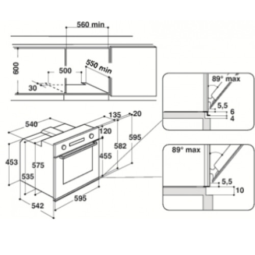 Духовой шкаф WHIRLPOOL AKZ 6230/WH