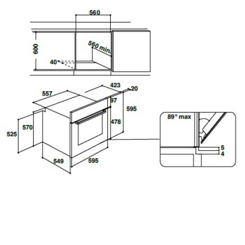 Духовой шкаф Indesit IFW 3844 JP IX