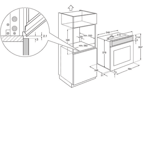 Духовой шкаф ELECTROLUX eoc 5651 cax