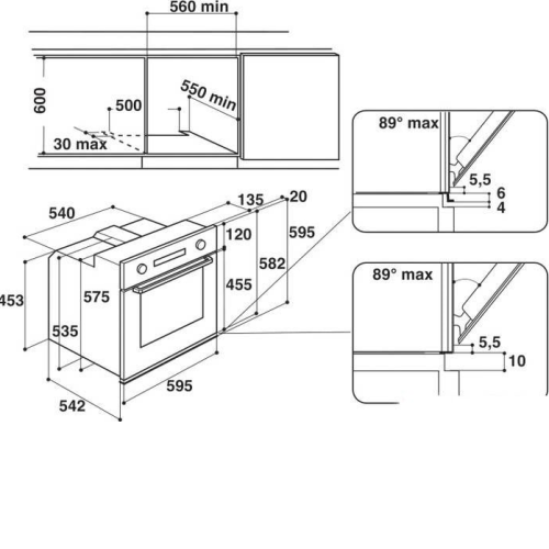 Духовой шкаф WHIRLPOOL akz6200/ix