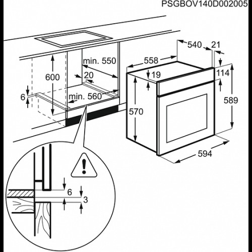 Духовой шкаф Electrolux OEF 5C50V