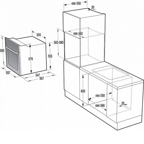 Духовой шкаф GORENJE bo 87 ora-x
