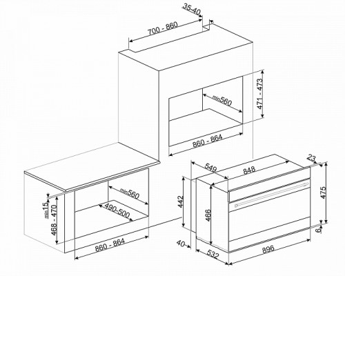Духовой шкаф SMEG SFPR9395X