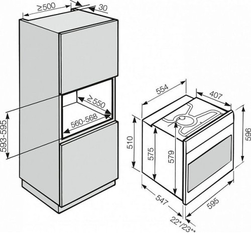 Духовой шкаф MIELE h 6260 b edst/clst