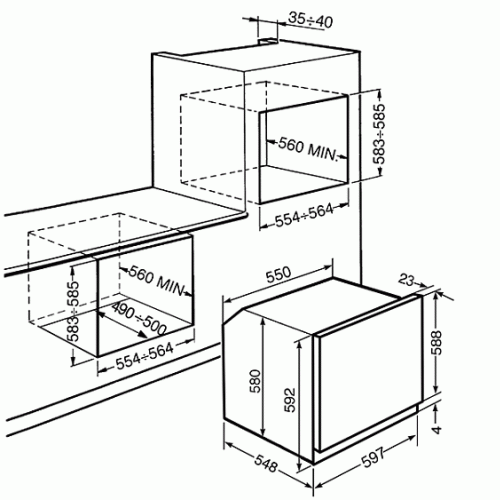 Духовой шкаф SMEG sf6390xe