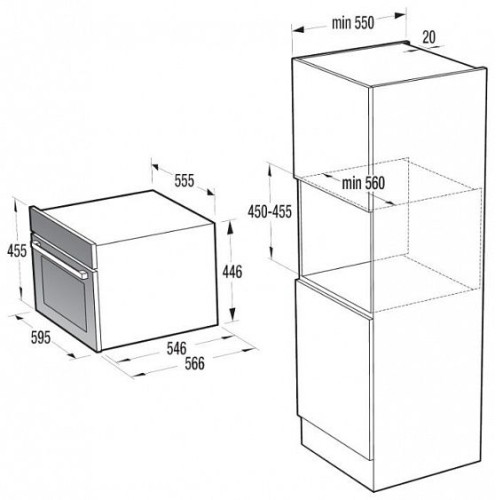 Духовой шкаф GORENJE BCM547ORAW