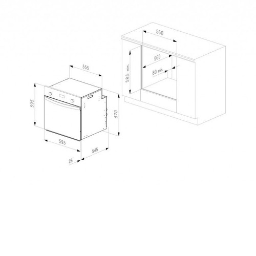 Духовой шкаф KORTING okb 9102 csgb pro