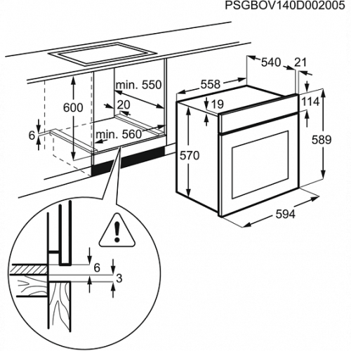 Духовой шкаф ELECTROLUX ezb 53410 ax