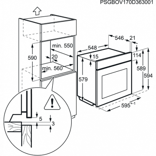 Духовой шкаф AEG BCR 742350 B