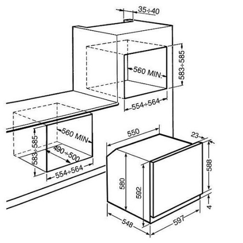 Духовой шкаф Smeg SF 6922 PPZ 1