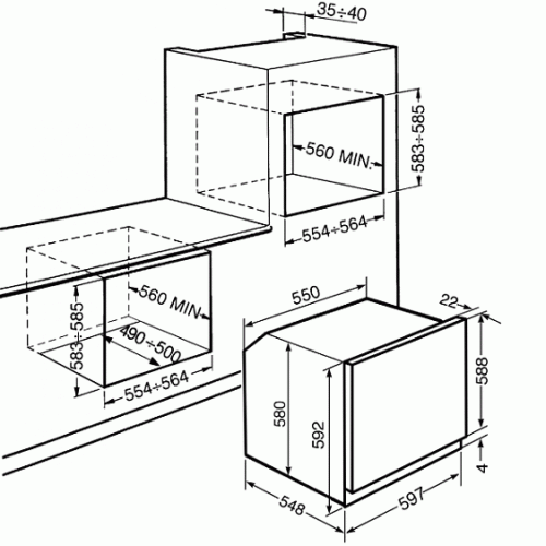 Духовой шкаф SMEG sf850p