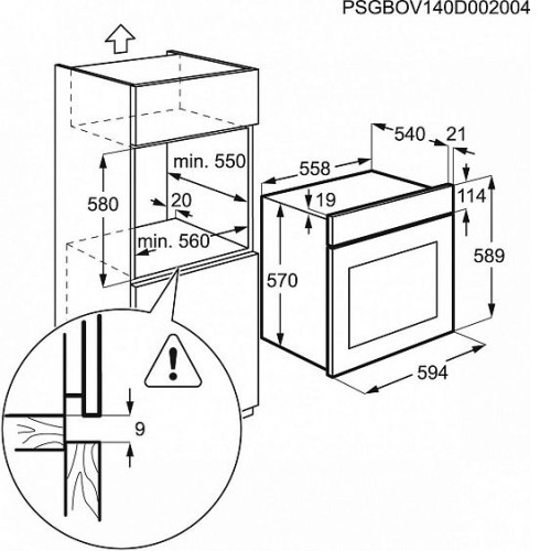 Духовой шкаф ELECTROLUX EZB53430AK