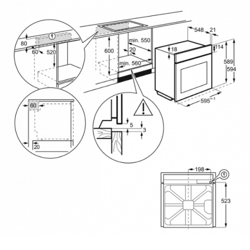 Духовой шкаф Electrolux OPEB 4530X нержавеющая сталь