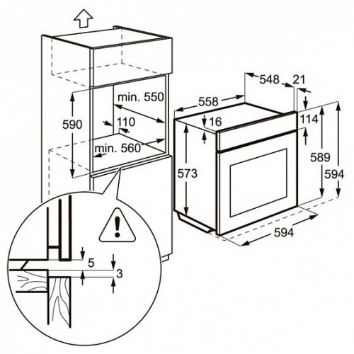 Духовой шкаф ZANUSSI zob 35712 bk