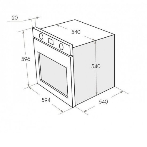 Духовой шкаф Maunfeld CEOD 656 W