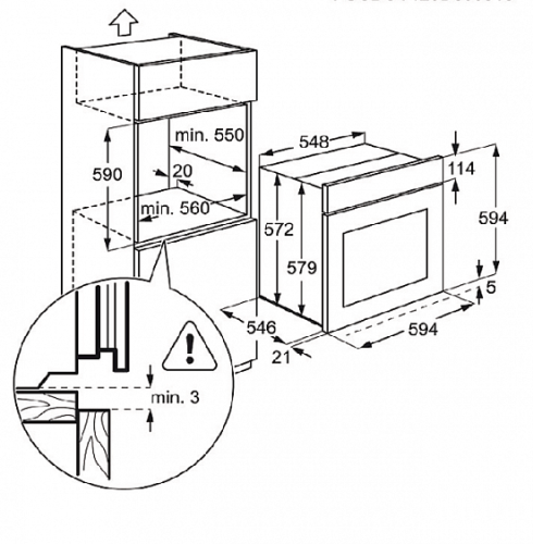 Духовой шкаф ELECTROLUX eoc 5751 aax