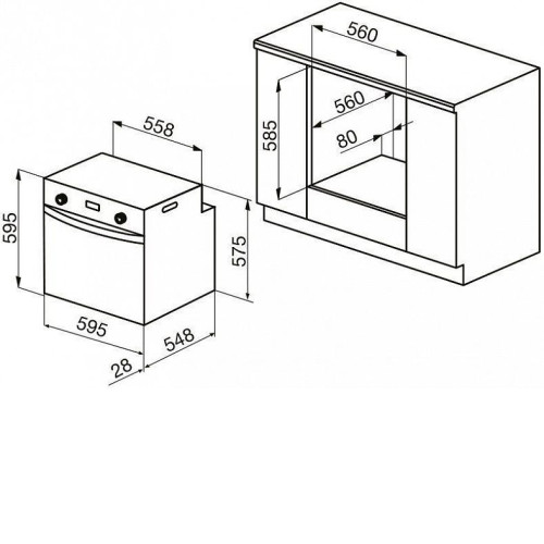 Духовой шкаф KORTING okb 9102 csgn pro