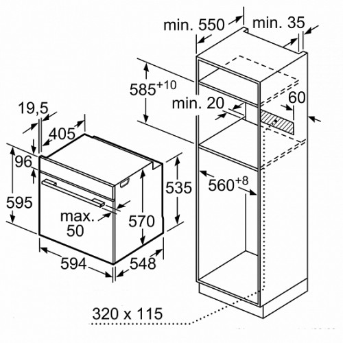 Духовой шкаф Bosch HBA5370B0