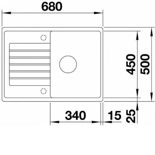 Мойка BLANCO Zia 45S Compact черный (526009)
