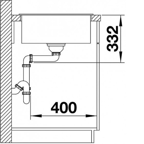 Мойка BLANCO Zia 45S Compact черный (526009)