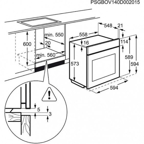 Духовой шкаф ELECTROLUX eob 96631 ax